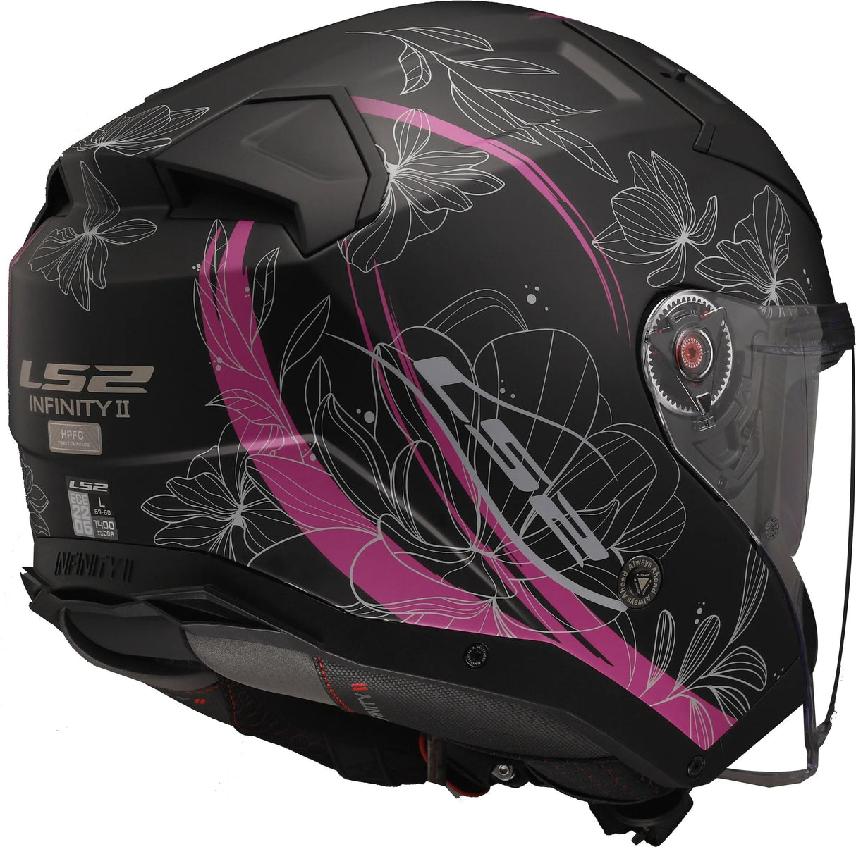 LS2 Jethelm „of603 Infinity II Lotus“ Helm Infinity II Lotus SW RS matt Gr. xs