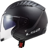 Ls2 of600 Copter II Solid Jethelm Helm Copter II Soli Schwarz Matt Gr. m