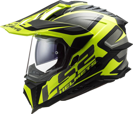Ls2 Enduro-Helm MX701 Explorer Alter, abnehmbar und waschbar, Rettungswangenpolster, mikrometrischer Verschluss, abnehmbares Helmoberteil, Vorbereitung für Helmkommunikation, Pinlock 70 Maxvision™. Helm MX701 Explorer Alter M Bl. gelbmatt