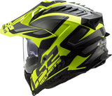 Ls2 Enduro-Helm MX701 Explorer Alter, abnehmbar und waschbar, Rettungswangenpolster, mikrometrischer Verschluss, abnehmbares Helmoberteil, Vorbereitung für Helmkommunikation, Pinlock 70 Maxvision™. Helm MX701 Explorer Alter M Bl. gelbmatt