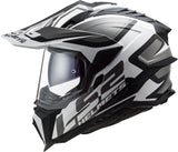 Ls2 Enduro-Helm MX701 Explorer Alter, abnehmbar und waschbar, Rettungswangenpolster, mikrometrischer Verschluss, abnehmbares Helmoberteil, Vorbereitung für Helmkommunikation, Pinlock 70 Maxvision™. Helm MX701 Explorer Alter S Bl. weiß matt