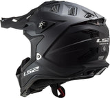 LS2 Crosshelm MX700 Subverter Evo Noir, abnehmbar und waschbar, atmungsaktiv und hypoallergen. Helm Subverter Evo Noir SW matt Gr. l