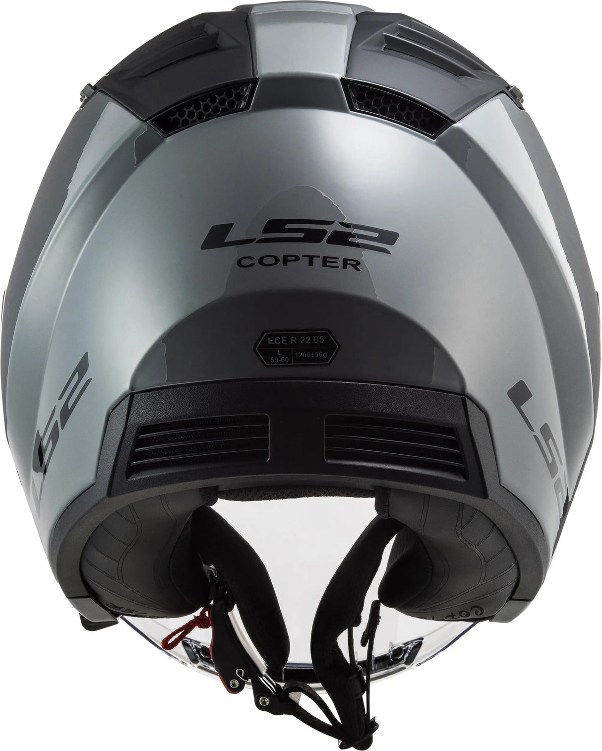 Ls2 of600 Copter II Solid Jet Helm Helm Copter II Soli Nardo Grau Gr. m