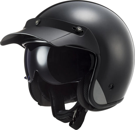 Ls2 Jethelm von 601 Bob II Solid Helm von 601 Bob II Solid XS Mattschwarz