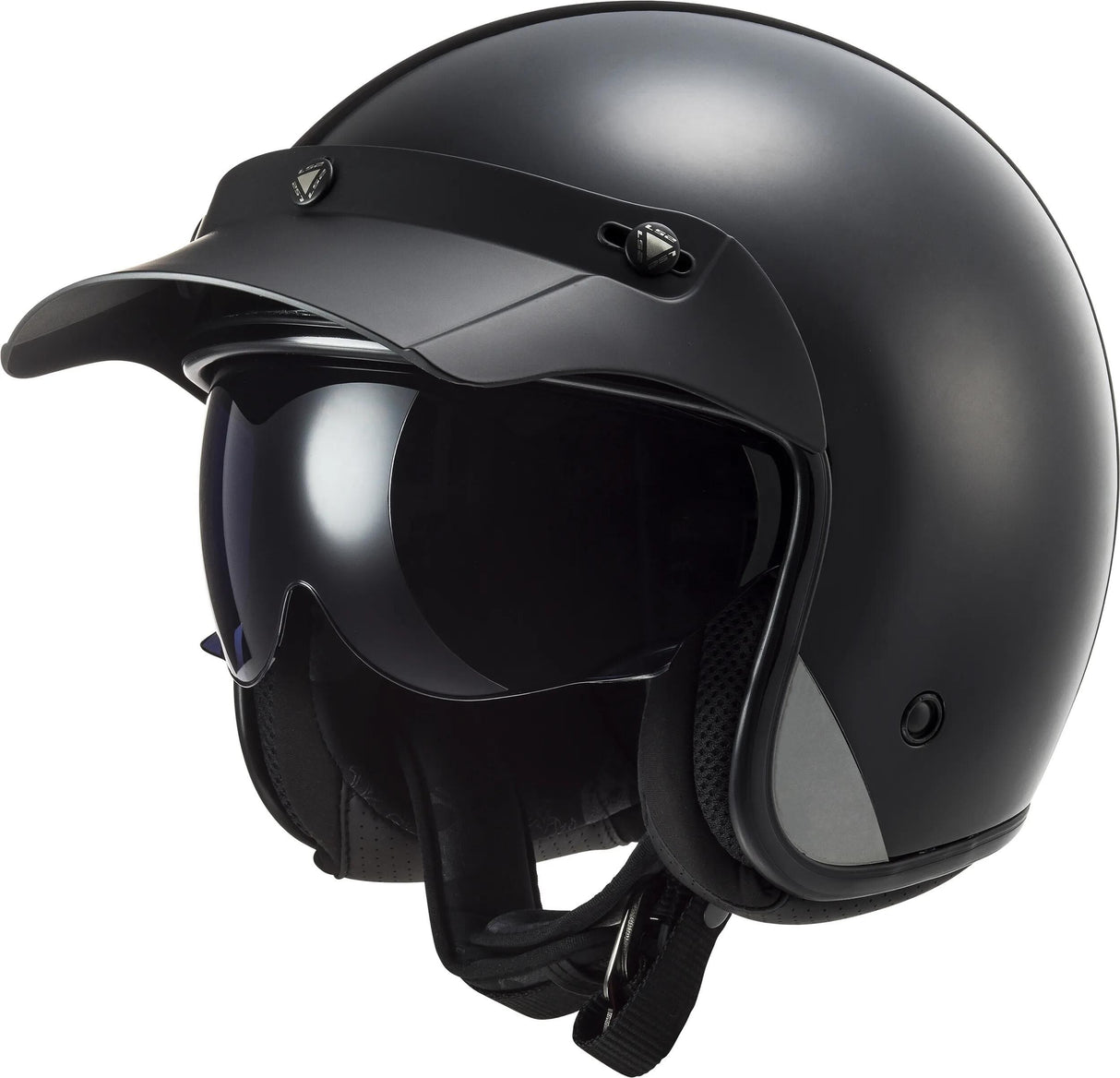Ls2 Jethelm von 601 Bob II Solid Helm von 601 Bob II Solid S Mattschwarz