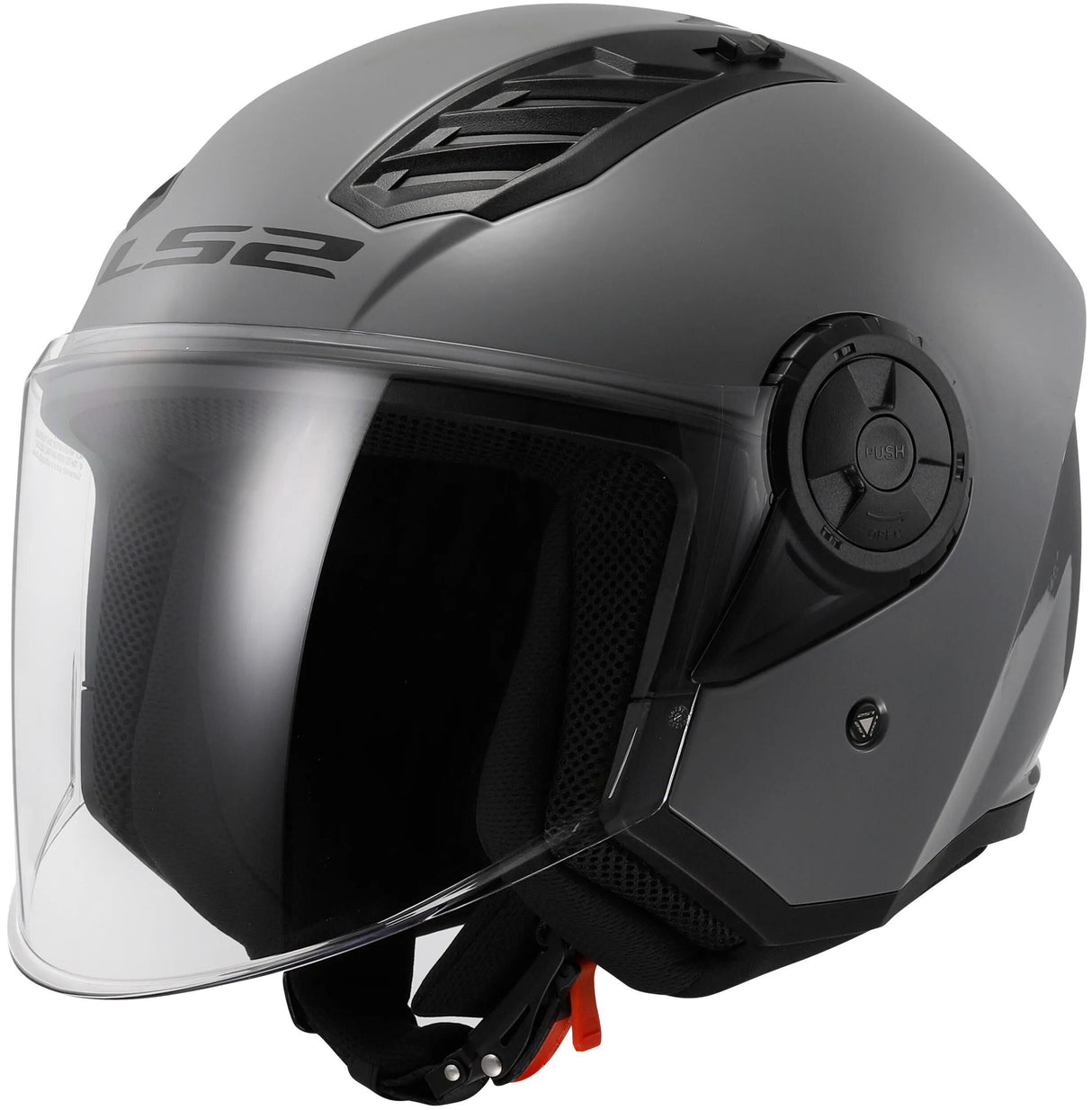 Ls2 of616 Airflow II Solid Jethelm Helm Airflow II Of6 Solid Nardo Grey Gr. l