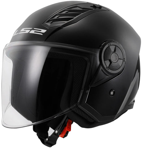Ls2 Jethelm of616 Airflow II Solid Helm Airflow II Of6 Solid Black Gr. s