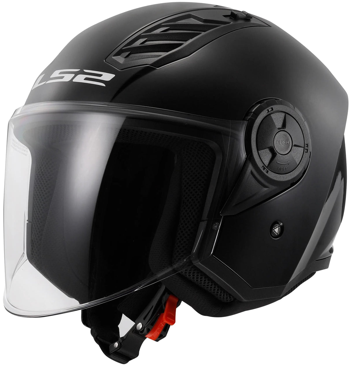 Ls2 of616 Airflow II Solid Jethelm Helm Airflow II Of6 Solid Black Gr. m