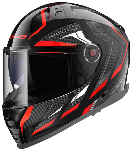 Ls2 Integralhelm FF811 Vector II Alizer Helm FF811 Vector I Alizer Schwarz Rot Gr. xxl