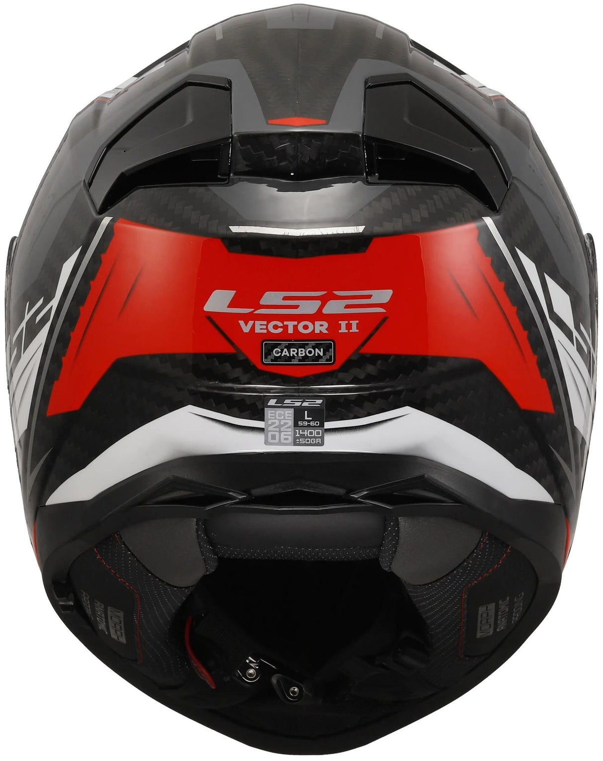 Ls2 Integralhelm FF811 Vector II Carbon Savage. Helm ff811 Vektor i c savage ws rt gr gr. l