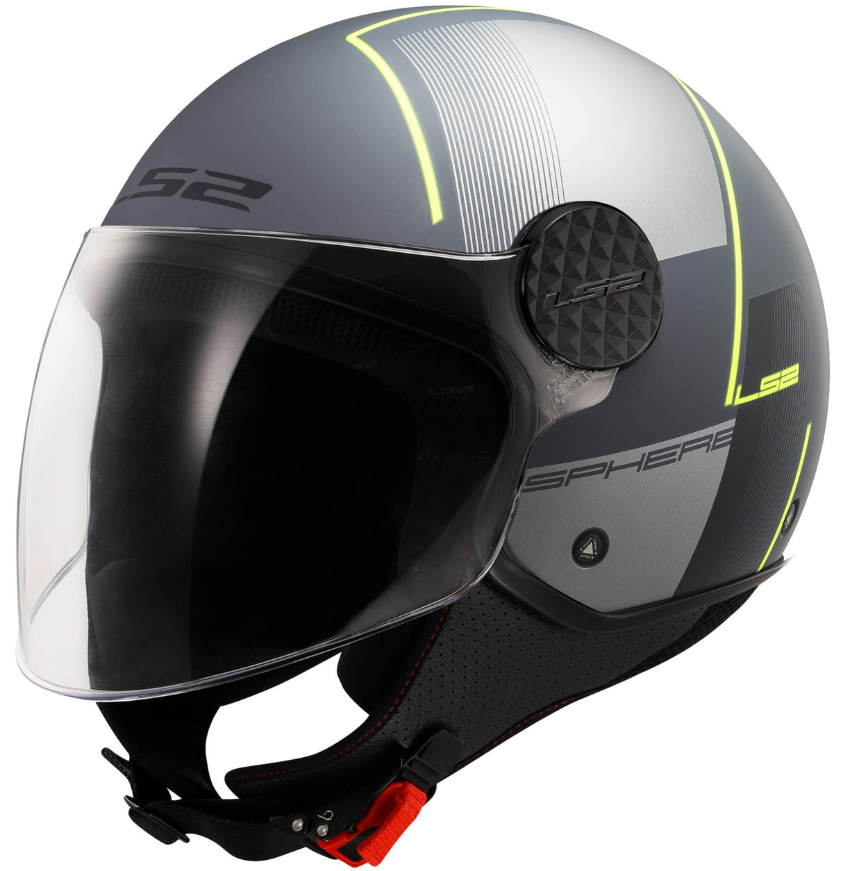 Ls2 Jethelm von 558 Sphere Lux II Robuster Helm von 558 Sph. lux ii feste m tit. yel.