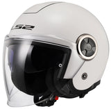 LS2 of620 edler Solid-Jet-Helm Helm of620 edler Solid-S-Weiß