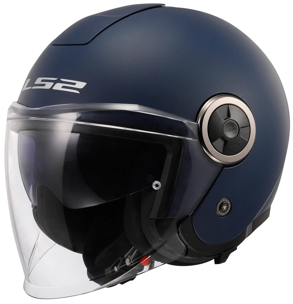 LS2 of620 edler Solid Jethelm Helm of620 edler Solid M Mattblau
