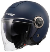 LS2 of620 edler Solid Jethelm Helm of620 edler Solid M Mattblau