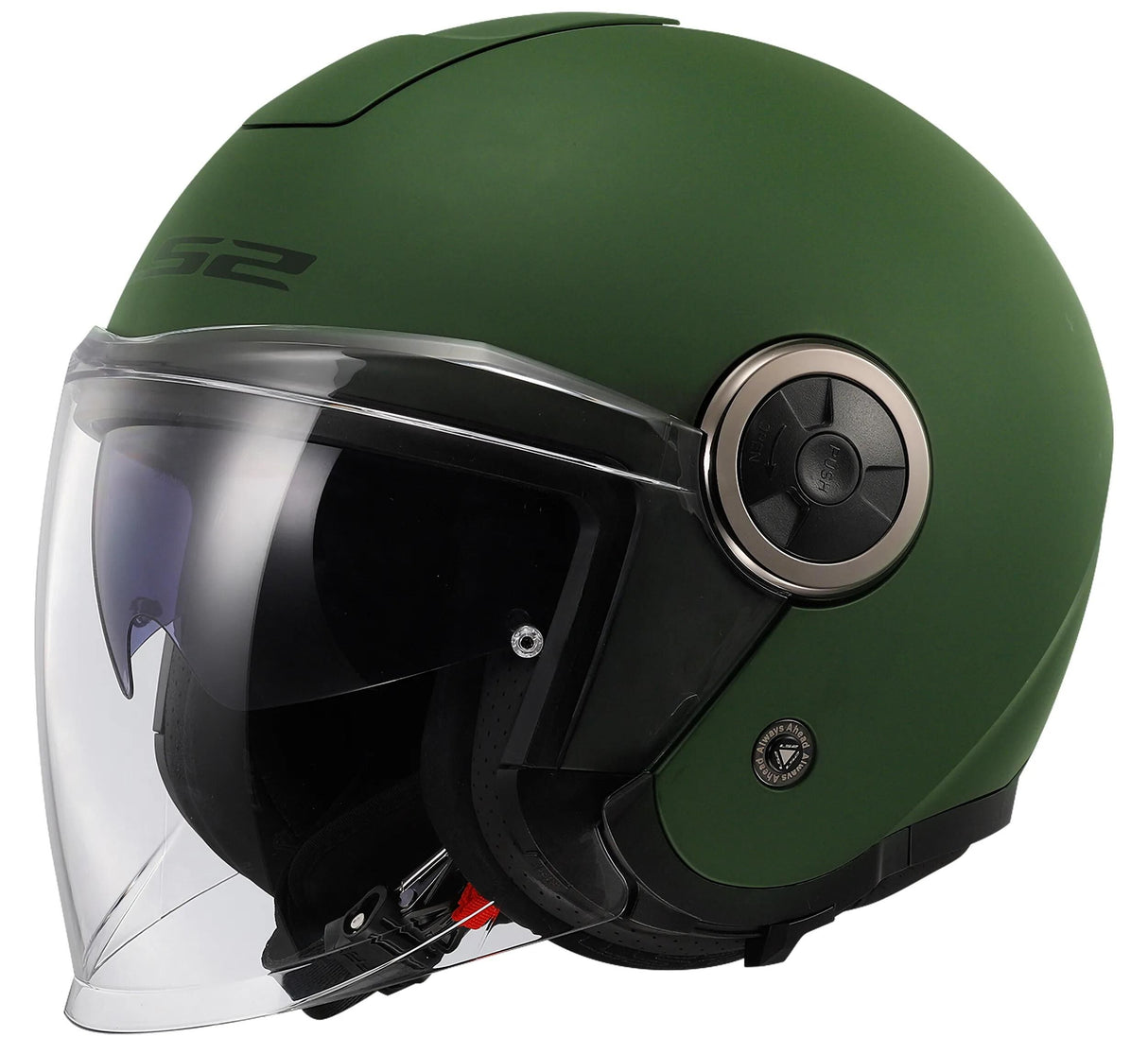 Ls2 of620 edler Solid-Jet-Helm Helm of620 edler Solid S mattgrün