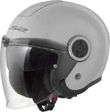 Ls2 of620 edler Solid-Jet-Helm Helm of620 edler Solid-S-Grau