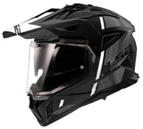Ls2 Enduro-Helm MX702 Pioneer II Hill. Helm MX702 Pawn.II Hill S Bl. weiß matt