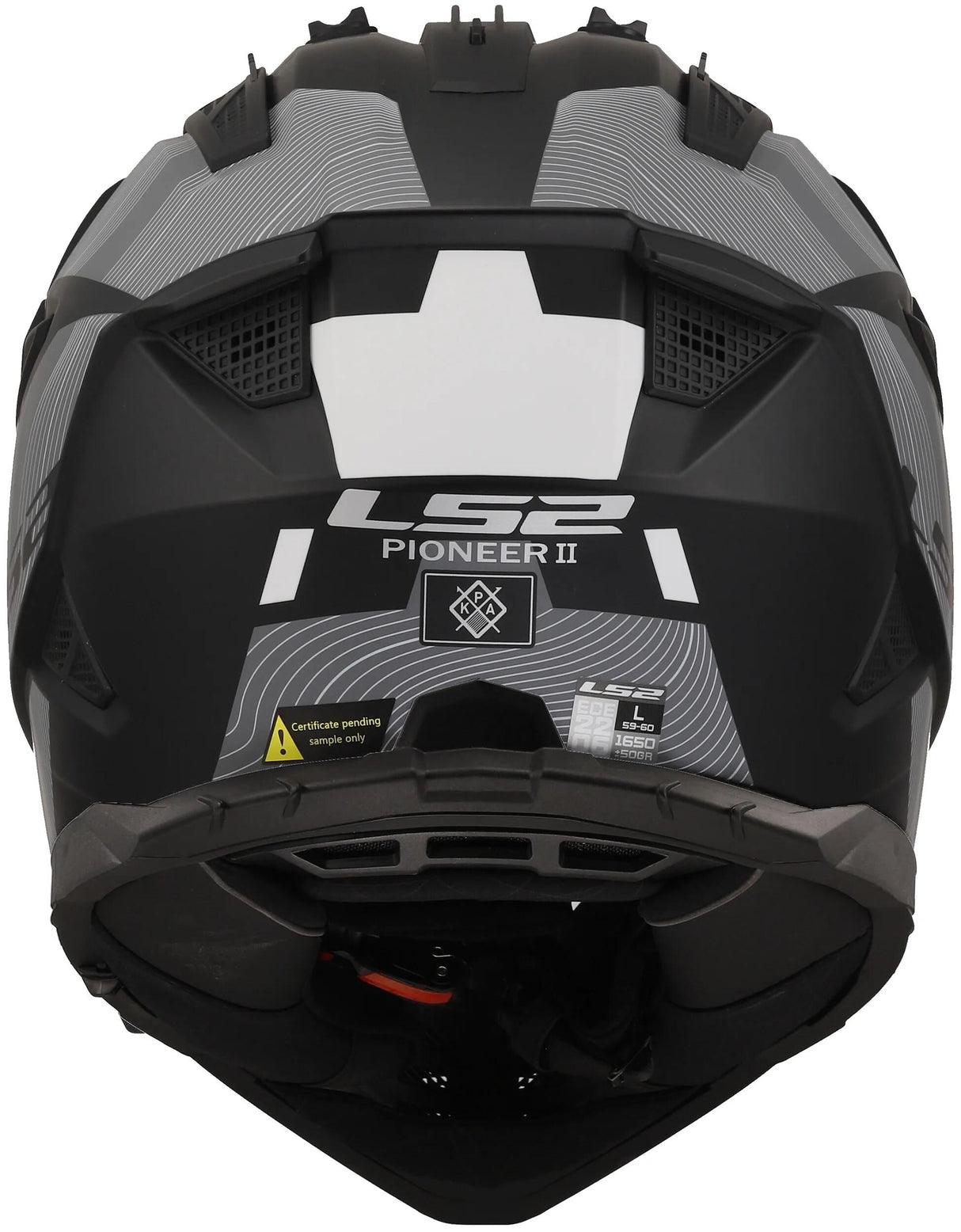 Ls2 Enduro-Helm MX702 Pioneer II Hill. Helm MX702 Pawn.II Hill S Bl. weiß matt