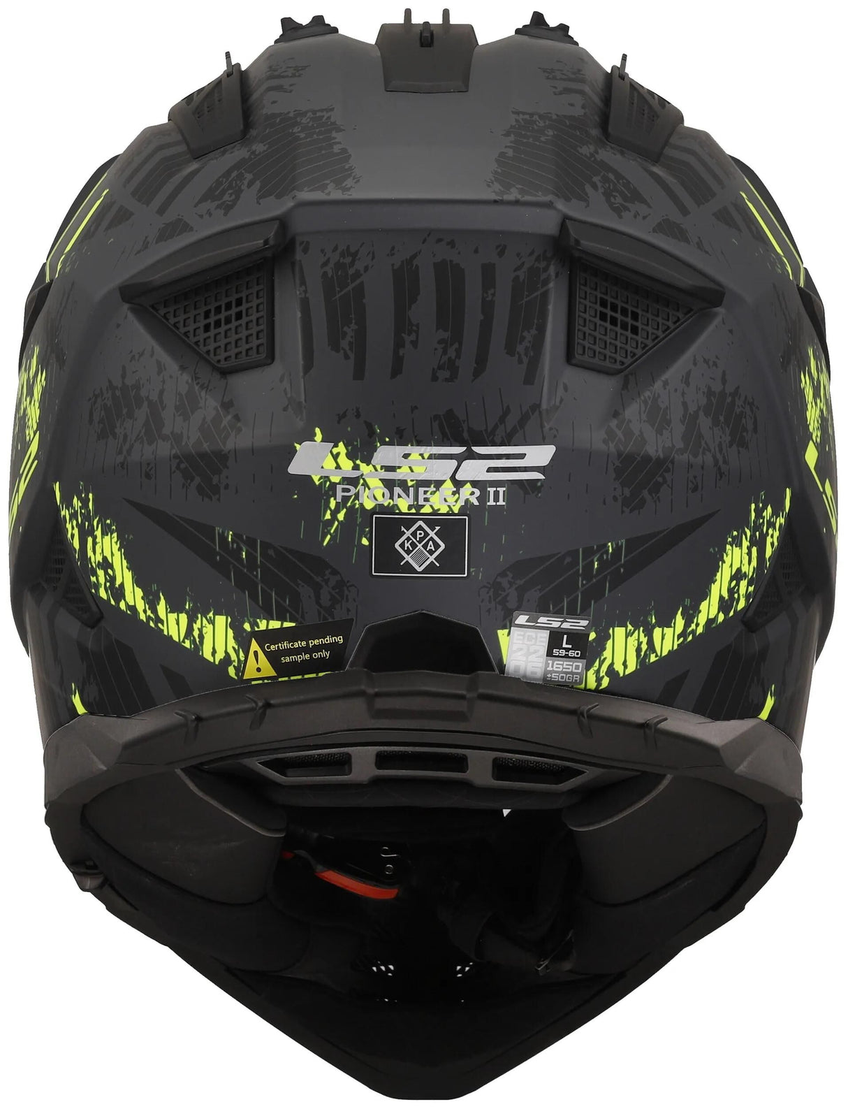 Ls2 Enduro-Helm MX702 Pioneer II Crazy. Helm mx702 Pawn.ii verrückt s bl. yel. Matt