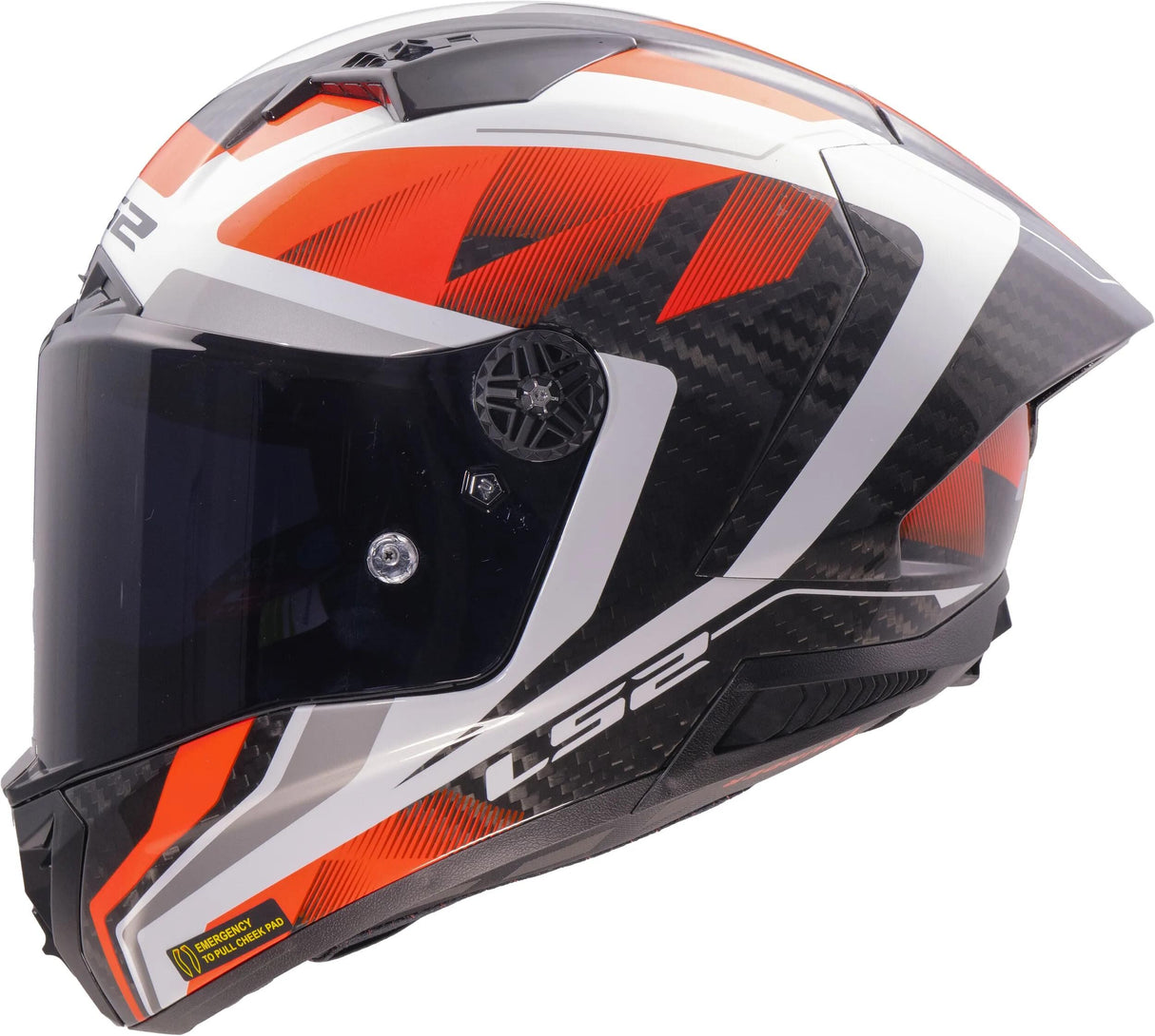 Ls2 Helm FF805 Thunder GP Raute M Weiß Rot