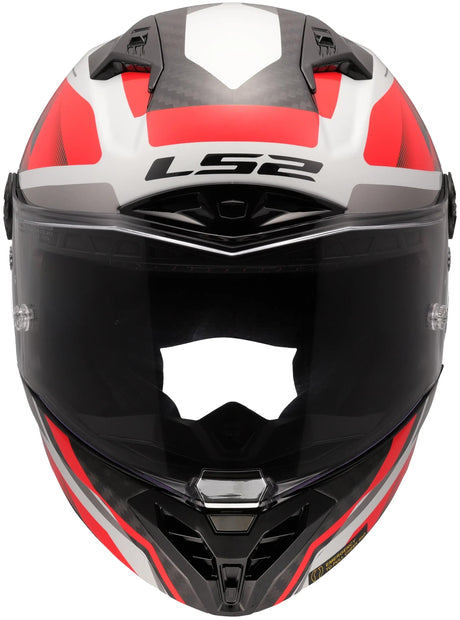 Ls2 Integralhelm FF805 Thunder Carbon GP Diamond Helm FF805 Thunder GP Rhombus weiß rot Größe