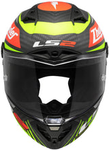 Ls2 Integralhelm FF805 Thunder Carbon GP Aero Replica schwarz. Helm FF805 Thunder GP Aero Replica SW. gr.xl