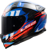 Ls2 Integralhelm FF811 Vector II Carbon Tantic. Helm FF811 Vector II Tantic S blau rot