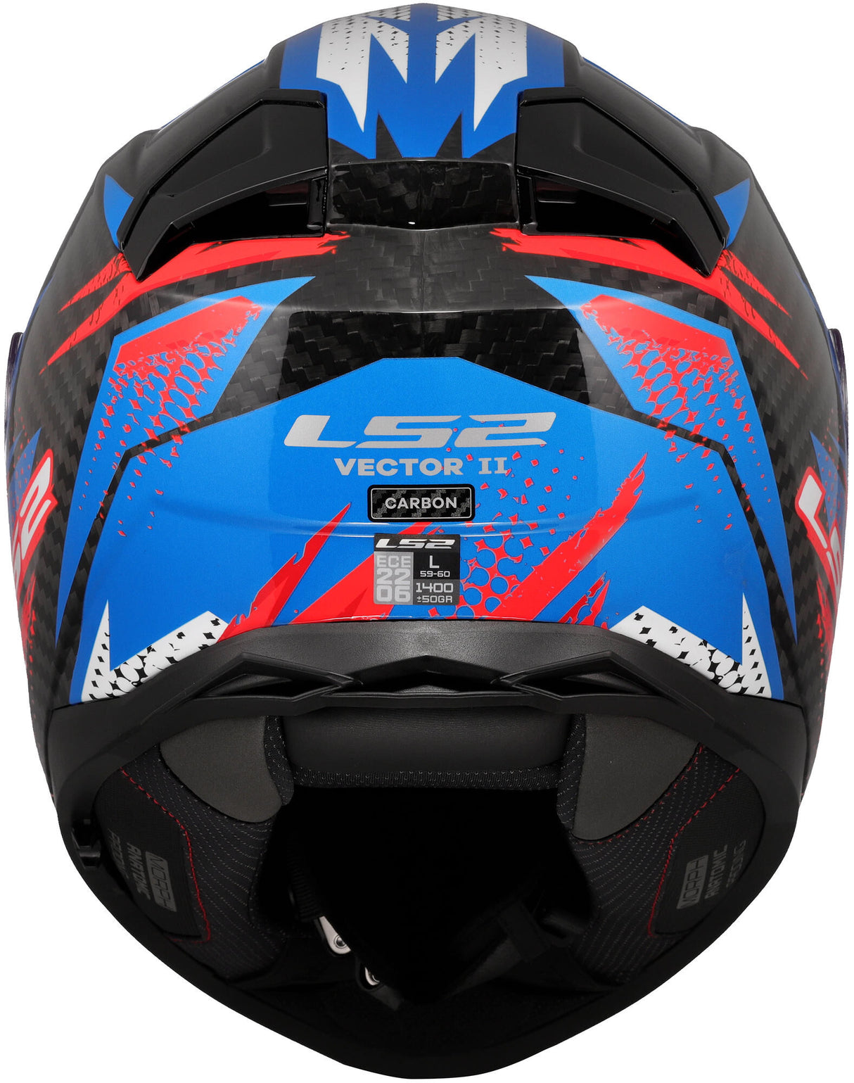 Ls2 Integralhelm FF811 Vector II Carbon Tantic. Helm FF811 Vector II Tantic S blau rot
