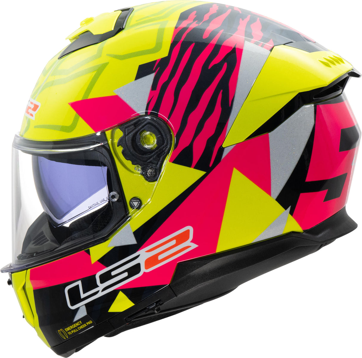 Ls2 Integralhelm FF808 Stream II Tiger. Helm FF808 Stream II Tiger L Gelb. kleiner Finger