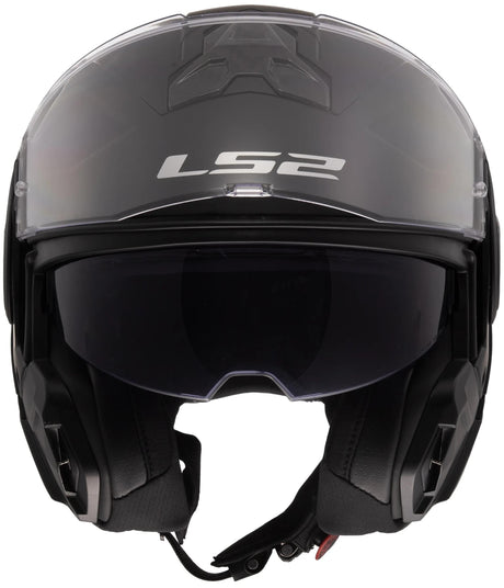 Ls2 Klapphelm FF910 Advant II Solid. Helm FF910 Advant II Solid XXL Mattschwarz
