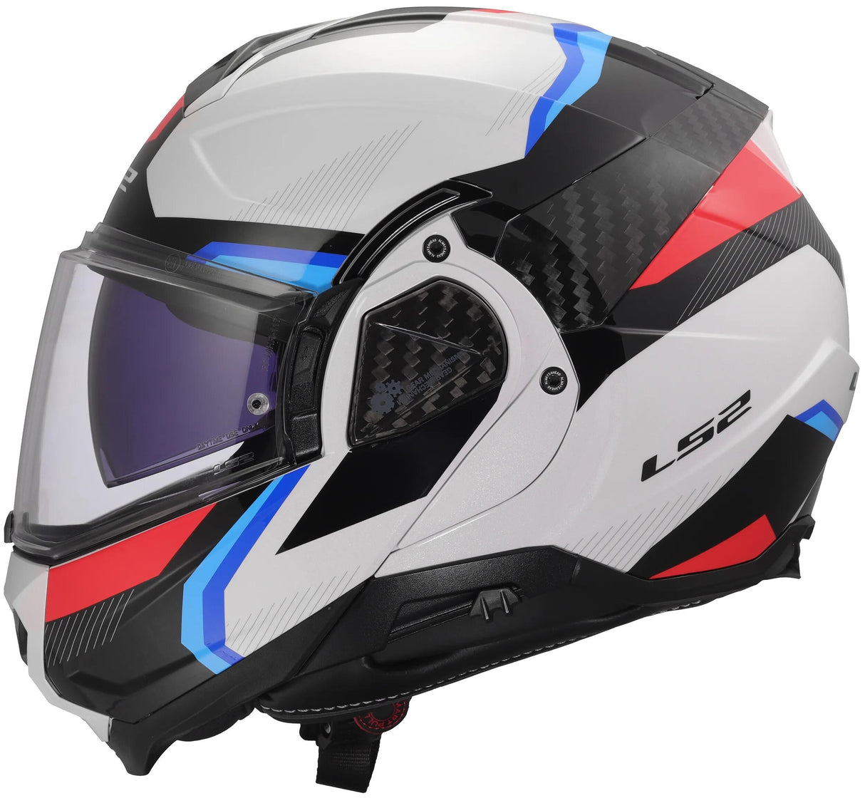 Ls2 Klapphelm FF910 Advant II Triple Helm FF910 Advant II Triple XL wh blau rot