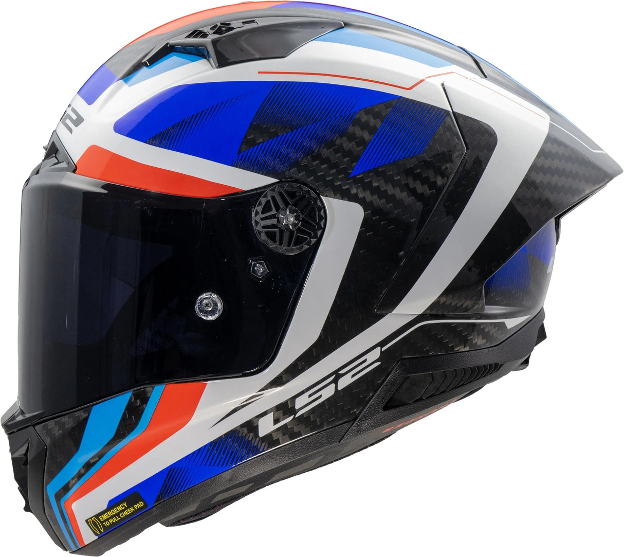 Ls2 Integralhelm FF805 Thunder Carbon GP Diamond Helm FF805 Thunder GP Diamond Blau Rot Gr. l