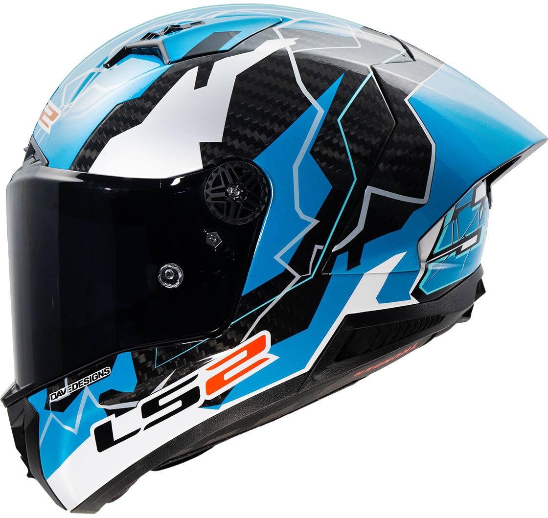 Ls2 Integralhelm FF805 Thunder Carbon GP Aero Replica Huertas. Helm FF805 Thunder GP Aero Rep. huertas m