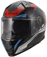 Ls2 Integralhelm FF811 Vector II Carbon Savage. Helm ff811 Vektor i c Savage weiß blau rot m