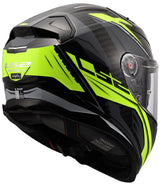 Ls2 Integralhelm FF811 Vector II Carbon Savage. Helm ff811 Vektor i c Savage h-v gelb l