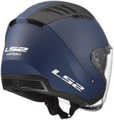 LS2 of600 Copter II solider Jethelm Helm of600 Copter i marineblau matt Gr. m