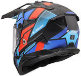Ls2 Enduro-Helm MX702 Pioneer II Block. Helm MX702 Pioneer Block matt bw rot bl. xxl
