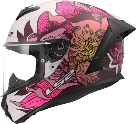 Ls2 Helme FF820 Rapid i Poppies II weiß rosa xxs