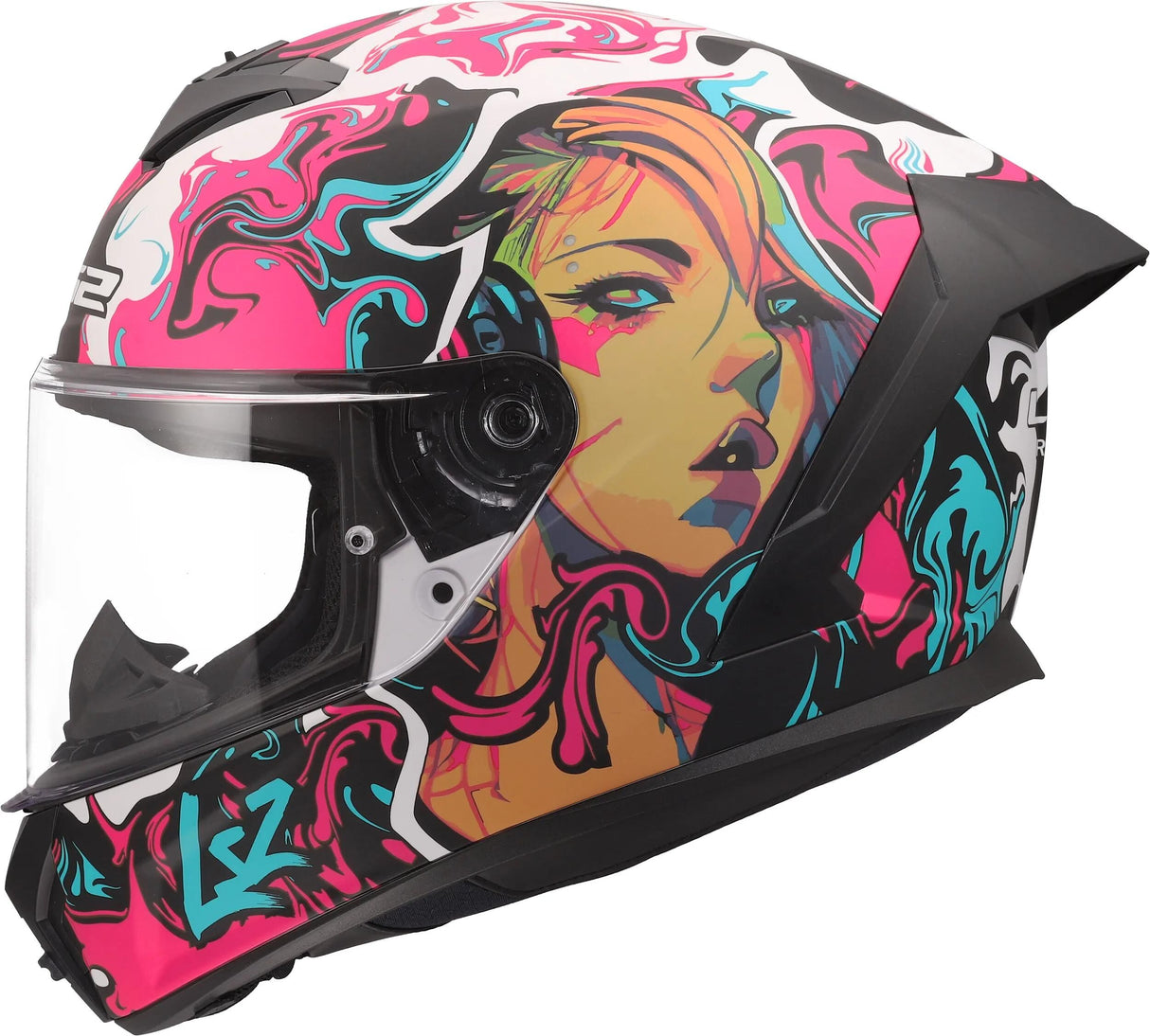 Ls2 Integralhelm FF820 Rapid III CyberG Helme FF820 Rapid i CyberG Lila Cyan Gr. xs