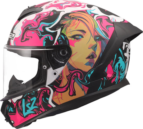 Ls2 Integralhelm FF820 Rapid III CyberG Helme FF820 Rapid i CyberG Lila Cyan Gr. s