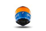 UFO Plast Kinder Crosshelm Korey, abnehmbarer Helm UFO Plst Korey M Blau Orange