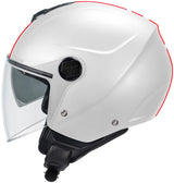 UFO Plast Jet Helm Nixie Helm UFO Nixie Jet weiß rot Gr. s