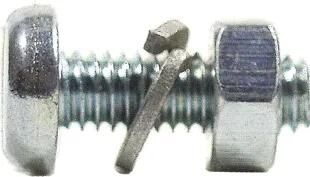 Fix-Nippel Hakennippel Nummernschildschraube Nr. Schirmschraube M4x16 Zink VPE 100 Stk