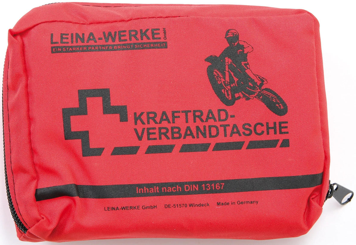 Leina-Werke Erste-Hilfe-Tasche Erste-Hilfe-Tasche Leina rot Nylon,DIN13167 f.Motorrad