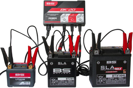 BS Batterie-Batterieladegerät BK20 mehrere Ladegeräte. bk20 bs Ladegerät 3x2.0a