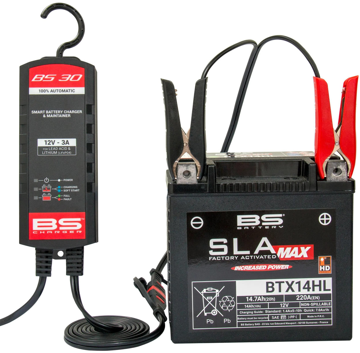 BS Batterieladegerät BS30 . Ladegerät bs30,bs-charge +lithium 3.0a