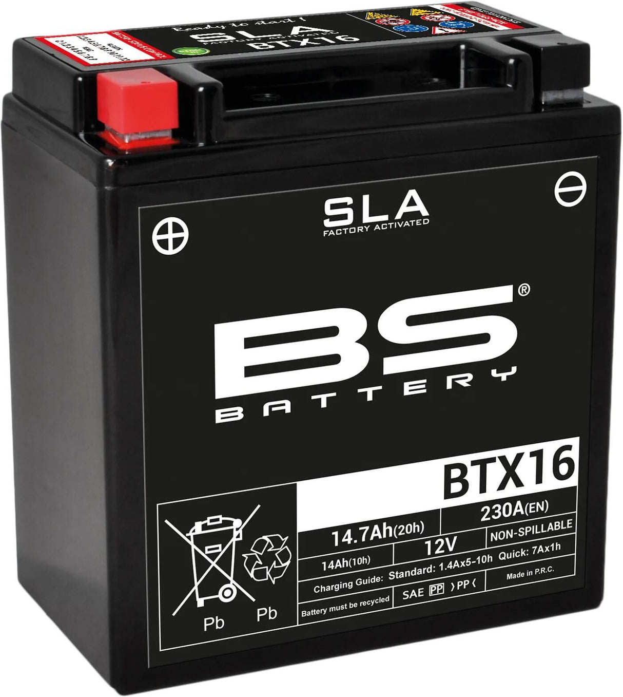 Bs-Batterie bs-Batterie Batterie btx16 btx16-bs . Batterie BTX16 BS SLA