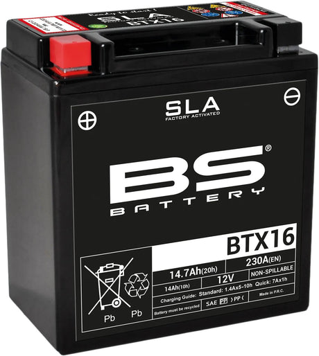 Bs-Batterie bs-Batterie Batterie btx16 btx16-bs . Batterie BTX16 BS SLA