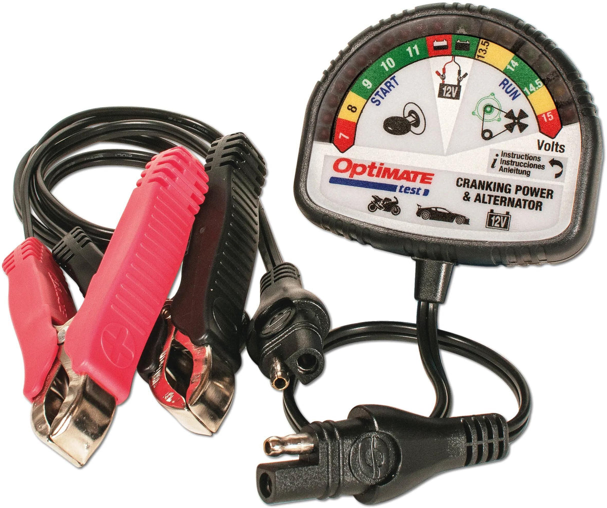 Tecmate Batterietester Optimieren Test von Batterietester Optimieren Sie Batterie + Lichtmaschine