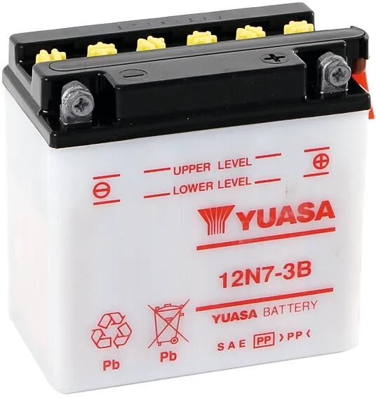 Yuasa-Batterie 12n7-3b. Batterie 12n7-3b Standard ohne SP
